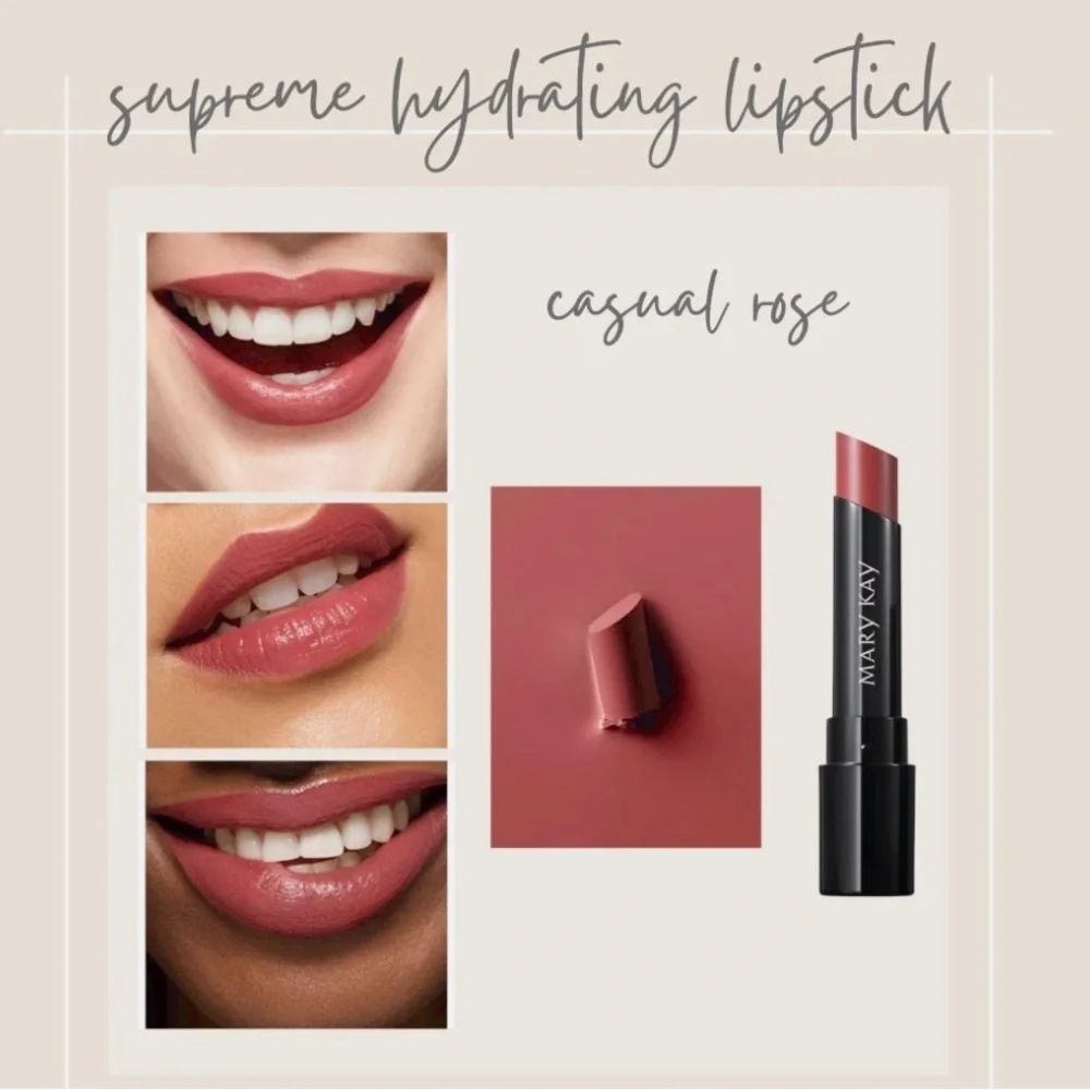 Mary Kay Supreme Hydrating Lipstick - Casual Rose - New in Box